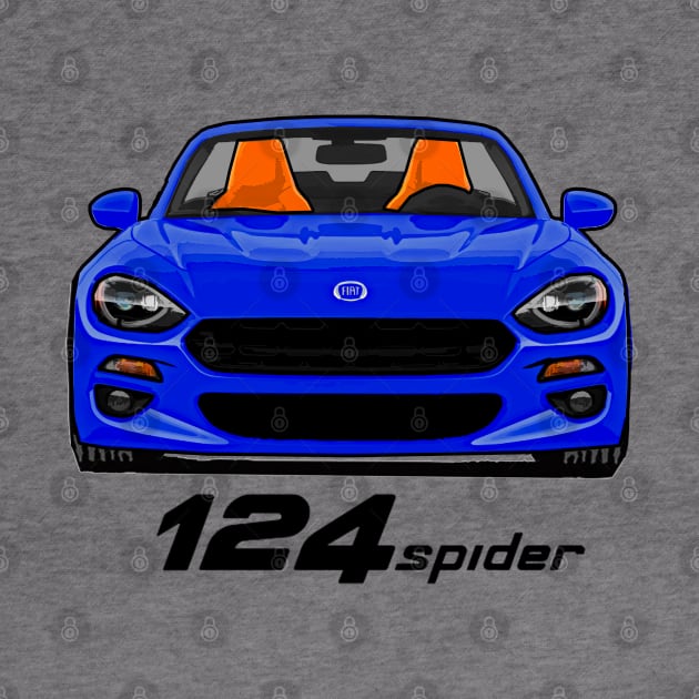 Fiat 124 Spider - Blue by Woreth